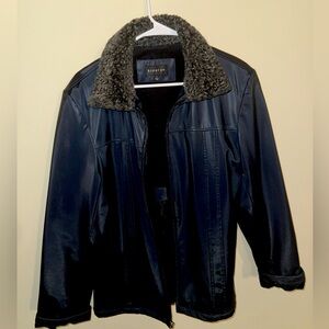 Faux Leather & Fur Jacket